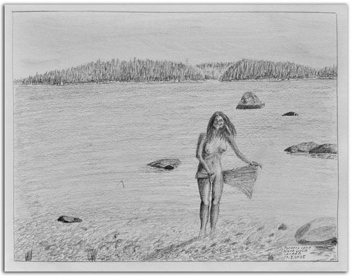287.Skizze.Porter Lake P.P.Nova Scotia.Canada