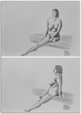 251.Skizzen.Life Drawing.short poses.Natalie.Christchurch.New Zealand