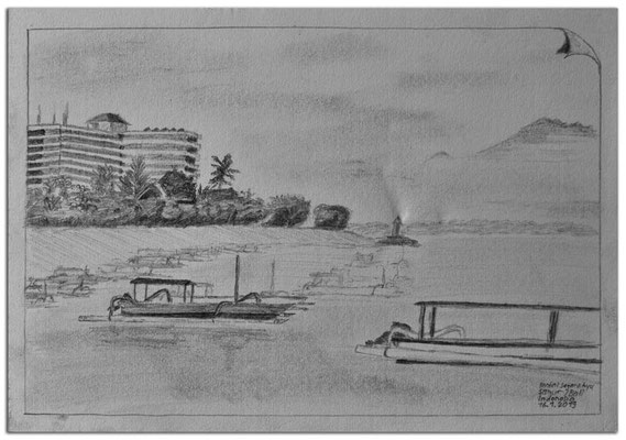 203.Skizze.Pantai Segara Ayu.Sanur.Bali.Indonesia