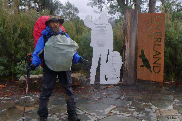 Australien.Tasmanien.Ende des Overland Track.
