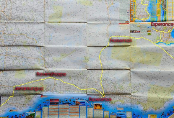 Karte: Southwest West Western Australia