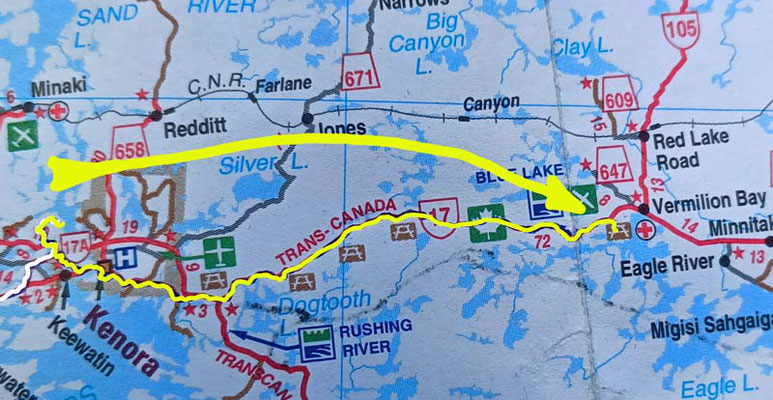 Map 73: Kenora - Crystal Lake
