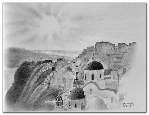 149.Skizze.IA.Santorini.Greece