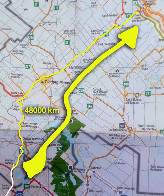 Map 103: Beaulac-Garthby - Saint Joseph des Erables