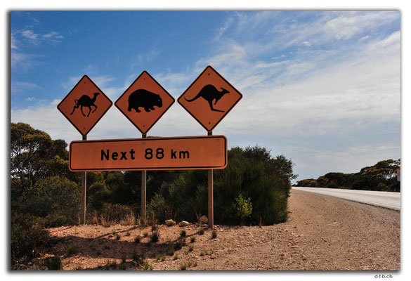 AU0927.WA.SA.Border Village.Schild