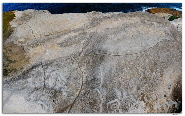 AU1553.Sydney.Mackenzies Point.Aboriginal Stone Engraving