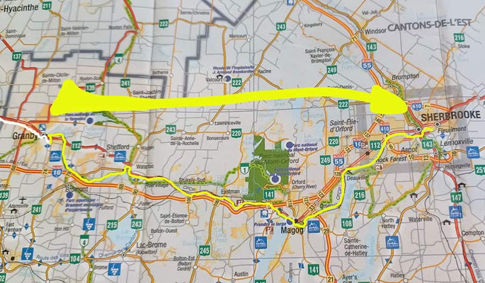 Map 101: Granby - Sherbrooke