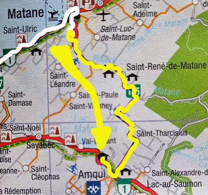 Map 109: Matane - Amqui