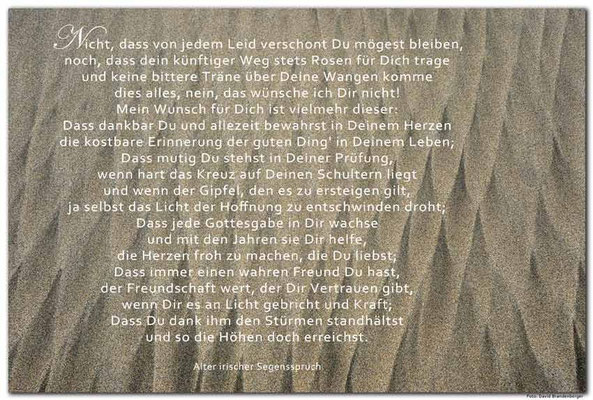 S0178.Sandmuster.Lanzarote.ES. Irischer Segensspruch