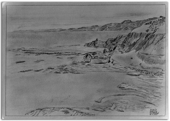 241.Skizze.Atia Point.Kaikoura.New Zealand