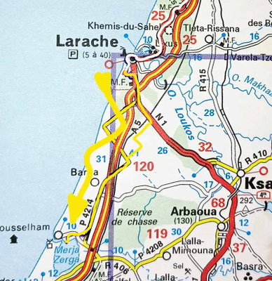Map 143: Larache - Moulay Bousselham