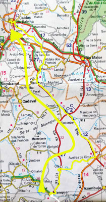 Map 197: Alenquer - Caldas da Rainha