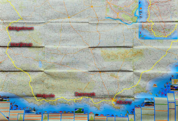 Karte: Southwest South Western Australia