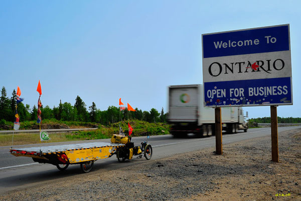 CA. Solatrike crosses the border to Ontario