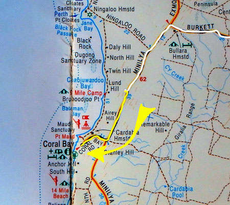 Tag 329: Ningaloo Parkplatz - Coral Bay
