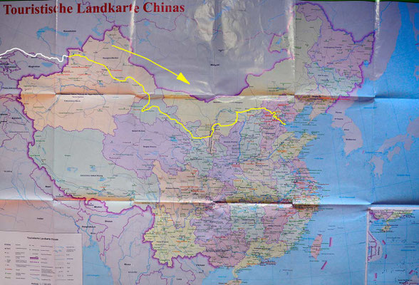 Schematische Karte China  - Scheme Map China 