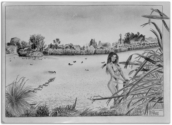 244.Skizze.Styx Mill Conservation Reserve.Christchurch.New Zealand