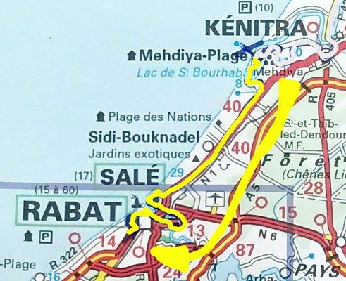 Map 145: Kenitra - Rabat