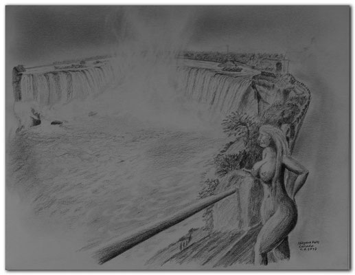 128.Skizze.Niagara Falls,Canada