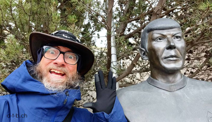 Canada. Alberta. Vulkan with Mr. Spock