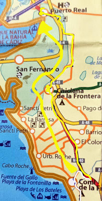 Map 179a: Conil de la Frontera to Puerto Real
