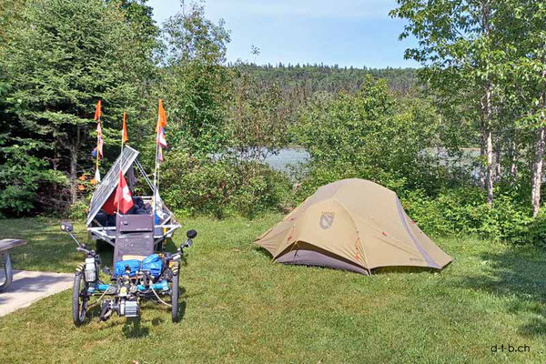 CA. Solatrike at Marathon Campground at Penn Lake