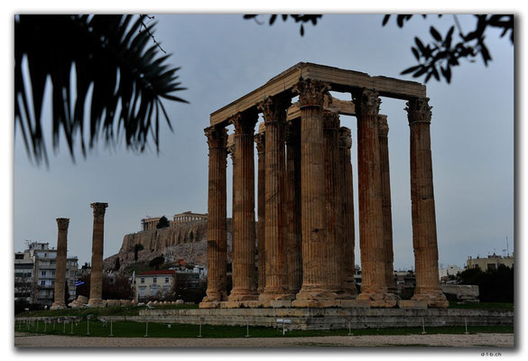GR0407.Athen.Zeustempel und Akropolis
