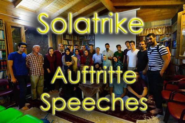 Solatrike Auftritte, Speeches