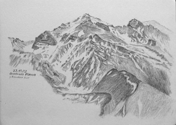 004.Skizze, Quebrada Blanca y Bandera Sur /Argentinien