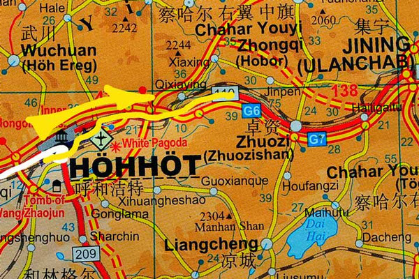 Tag 257: Hohhot 呼和浩特市 -  Sandao Ying 三道营