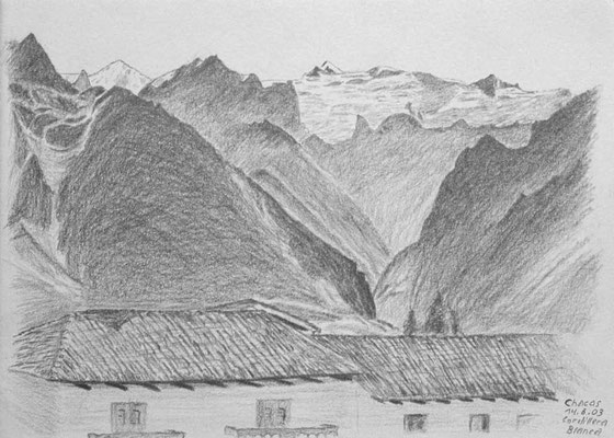 043.Skizze, Chacas, Cordillera Blanca /Peru