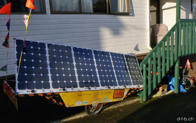 NZ: Auckland.Solatrike parkiert