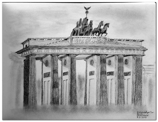 143.Skizze.Berlin.Brandenburger Tor.Deutschland