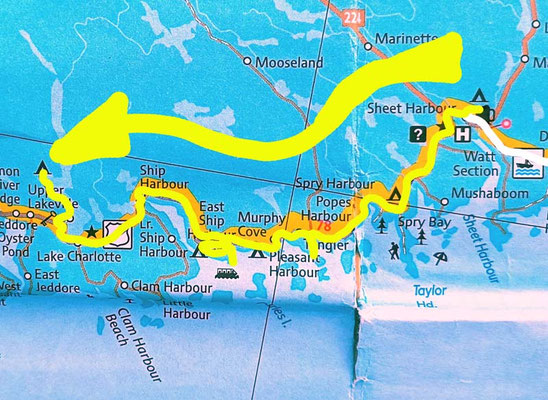 Map 136: East River - Lake Charlotte