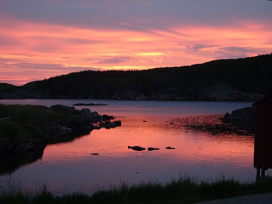 Sonnenuntergang auf Change Island.