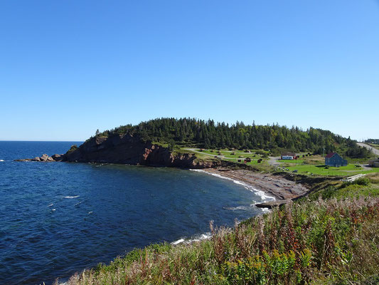 Urlaub in Quebec: Noch ein Meerblick von der Route 132 auf dem Weg nach Gaspé.