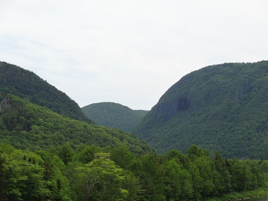 Dicht bewaldete Hügel sind das Markenzeichen des Cape Breton Highlands National Parks.