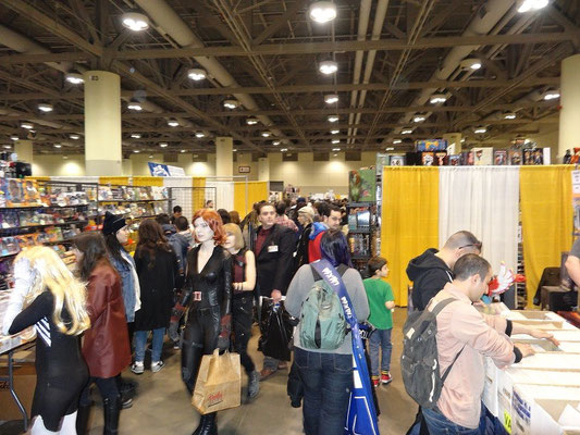 Toronto Comicon 2016: Blick in die Halle mit den Verkaufsständen.