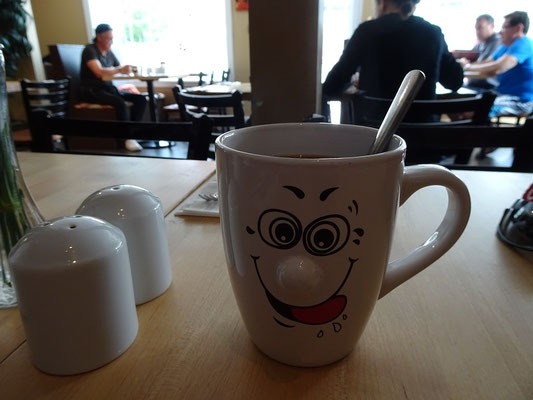 Urlaub in Neufundland: Start in den Tag mit einer Tasse Kaffee.