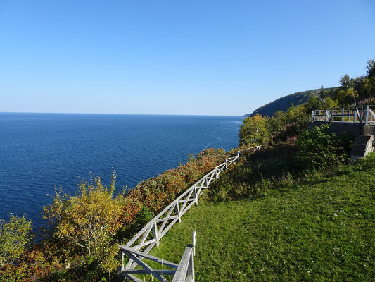 Herbsttour durch Quebec: Blick auf den Sankt-Lorenz-Strom.