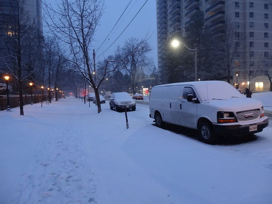 Einer der wenigen Schnee-Tage im Winter 2016 in Toronto.