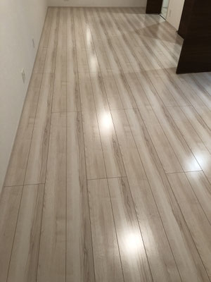 与那原町ガラスフロアコーティング