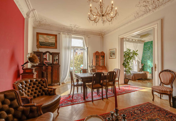 Wohnung in der Rothenbaumchaussee in Hamburg. Fotografiert von Bernd Euler