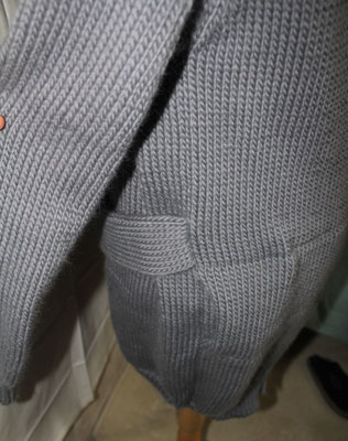 versteckte, extra große Taschen, gestrickt von ritsch-ratsch