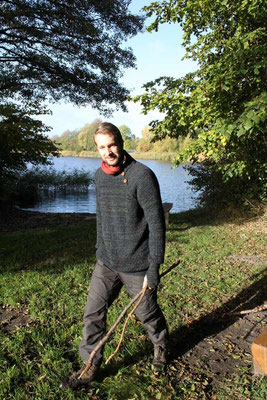Halstuch aus Wolle mit Microfaser