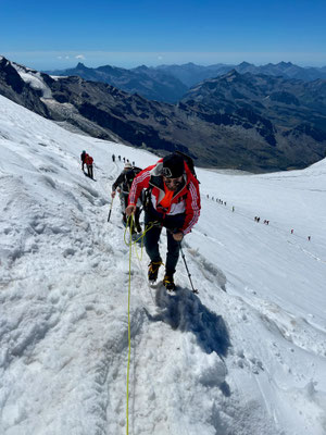 Alexis Sigg auf dem Breithorn!