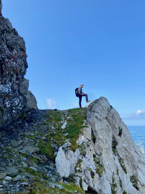 Denise Sigg auf der Girenspitzüberschreitung