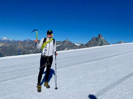 Annika auf dem Breithorn!