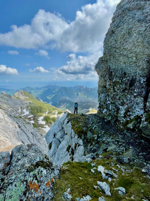 Denise Sigg auf der Girenspitzüberschreitung