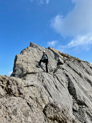 Denise Sigg auf der Girenspitzüberschreitung